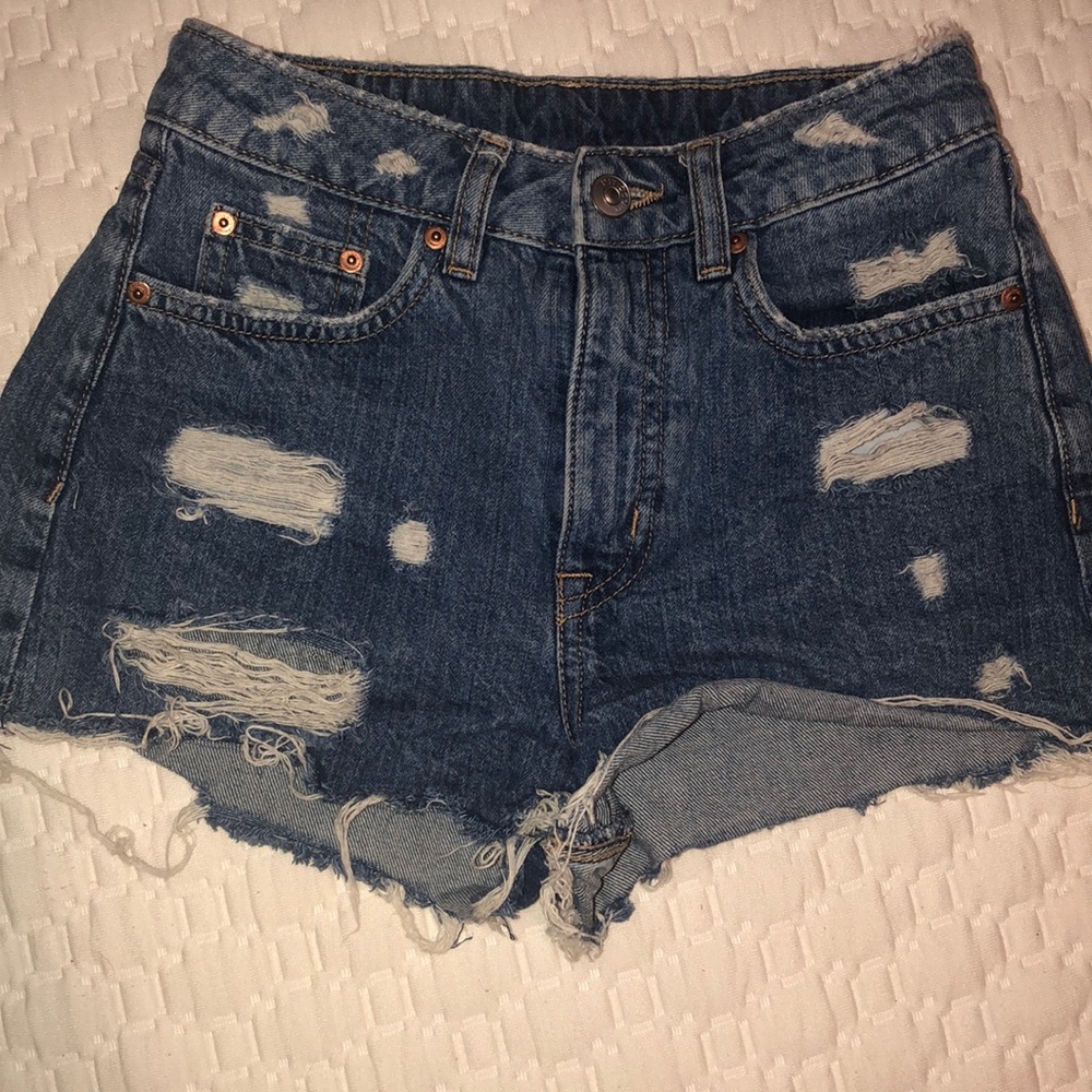 High waisted short short